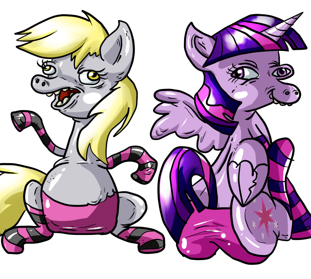panties and socks for derpy and alicorn 