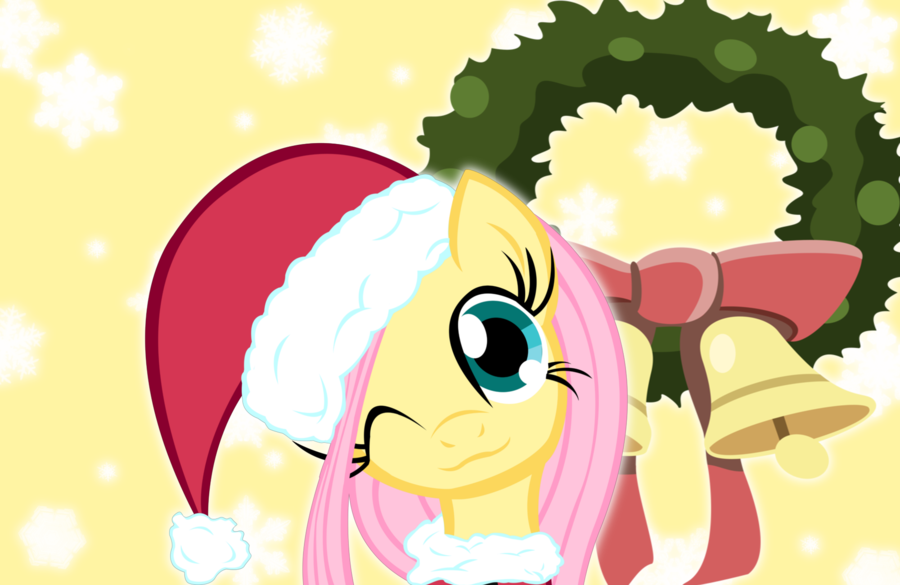 fluttershy christmas by camike1234-d4jj0