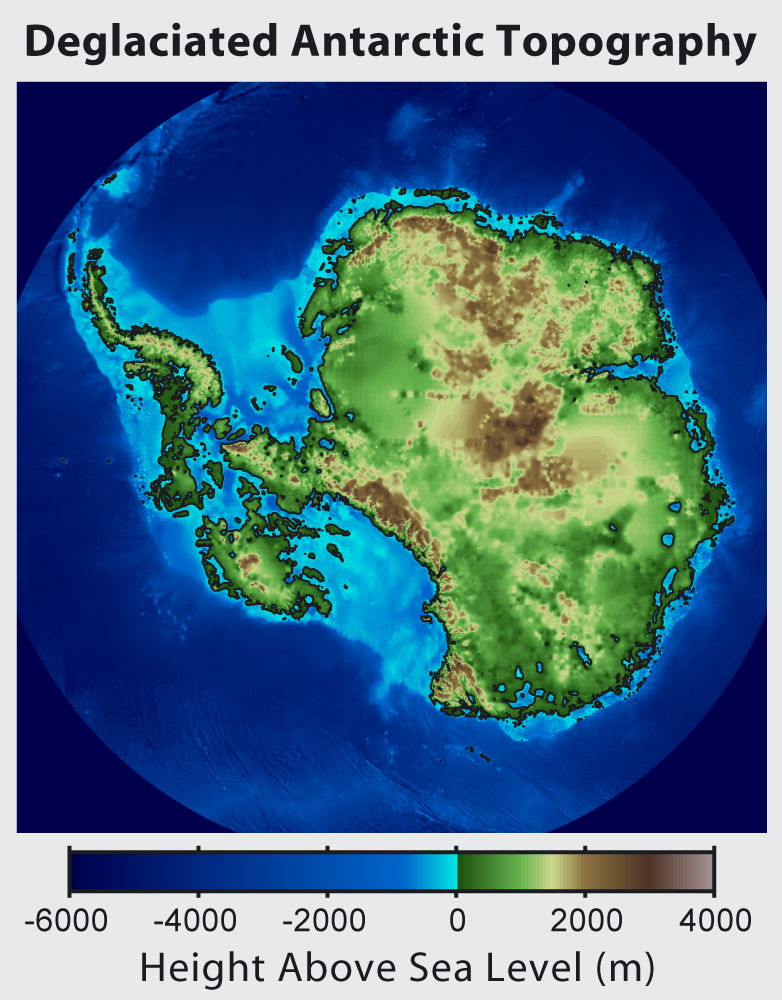 Antarctica Without Ice Sheet