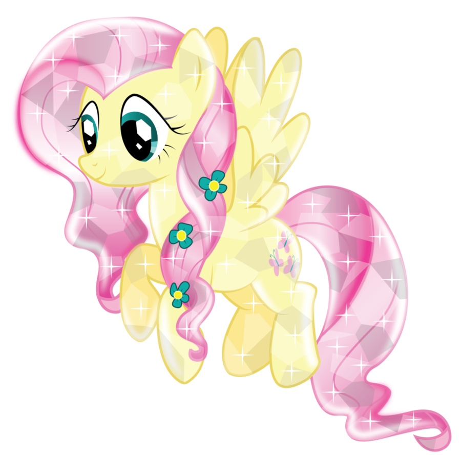 fluttershy crystal  version 2  by infini