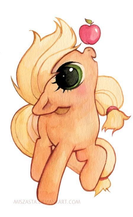 little applejack by miszasta-d8txtif