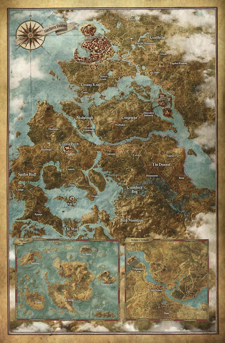 Witcher Map poster bonus