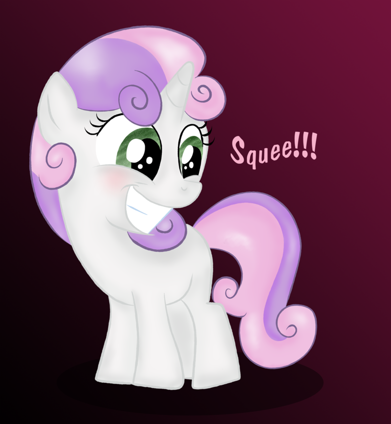sweetie belle   squee  by martybpix-d4pi
