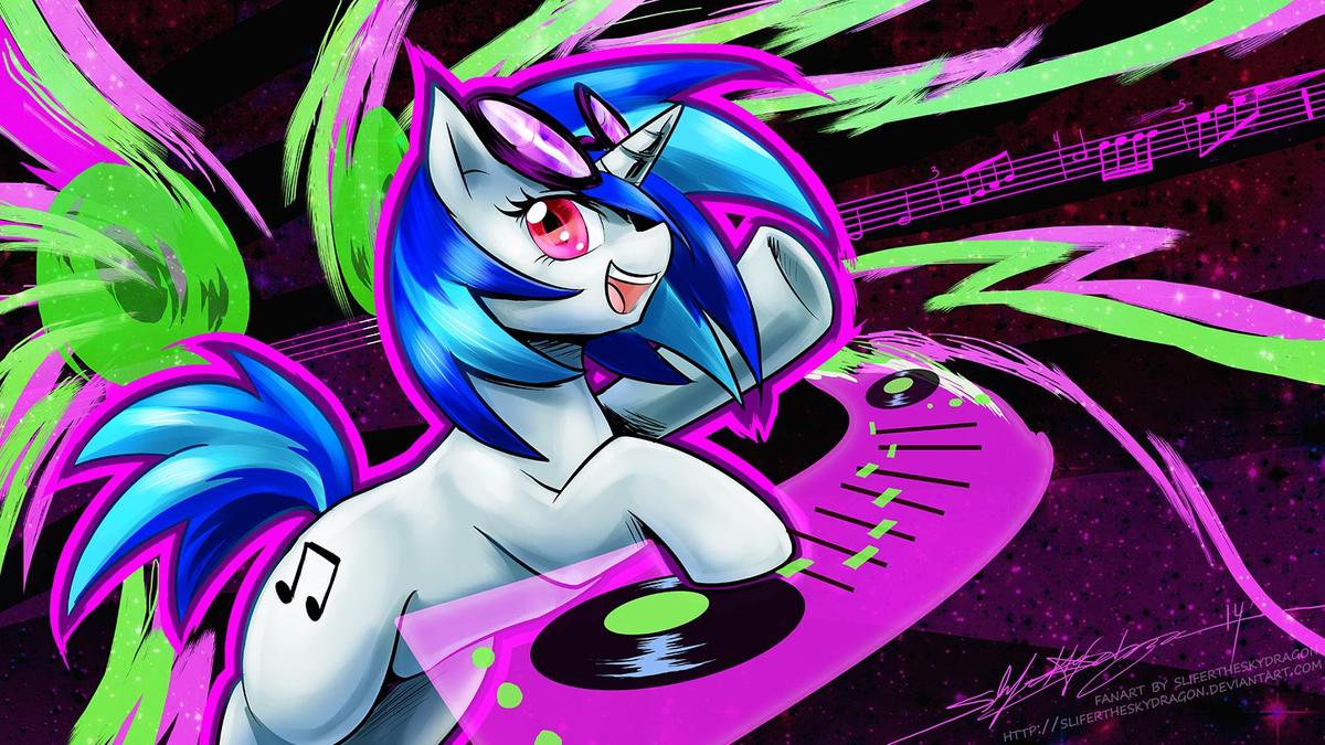 vinyl scratch   let s party  by sliferth