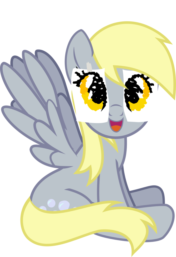 derpy  s crayon eyes by charmantha-d5eat