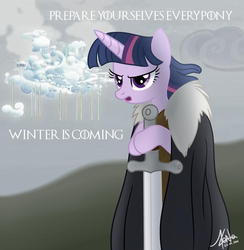 cloudsdale winter is coming by valinhya-