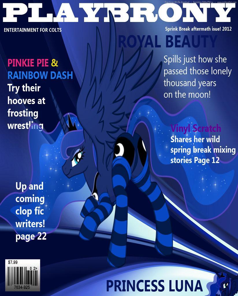 playbrony princess luna recoloring by w1