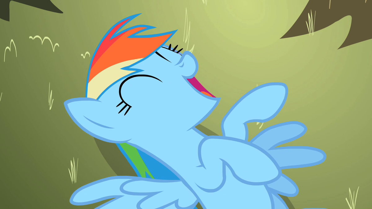 Rainbow Dash laugh out loud S2E10