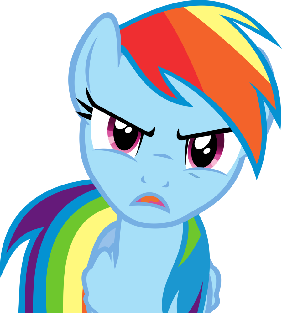 angry rainbow dash by uxyd-d4wirkq