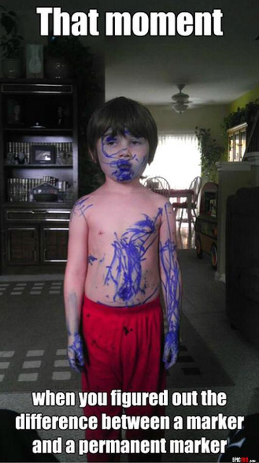 kid fail permanent marker