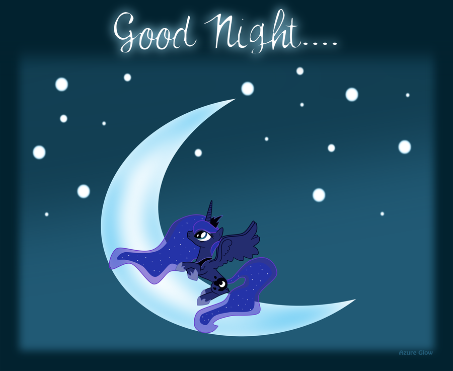 luna says     good night    by mlpazureg