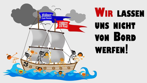 Wir lassen uns nicht von Bord werfen