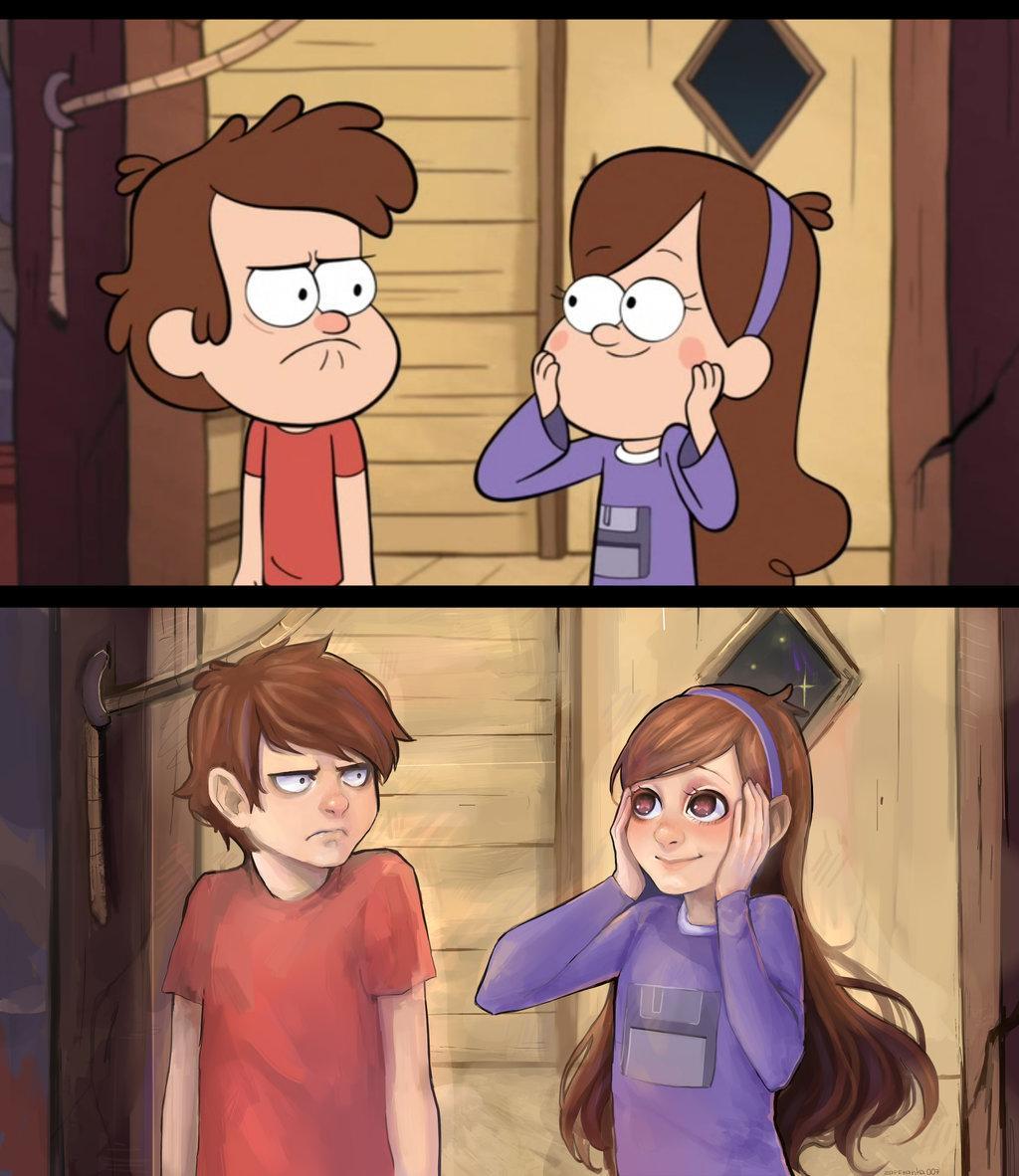 gravity falls redraw by zapekanka-d6rzxu