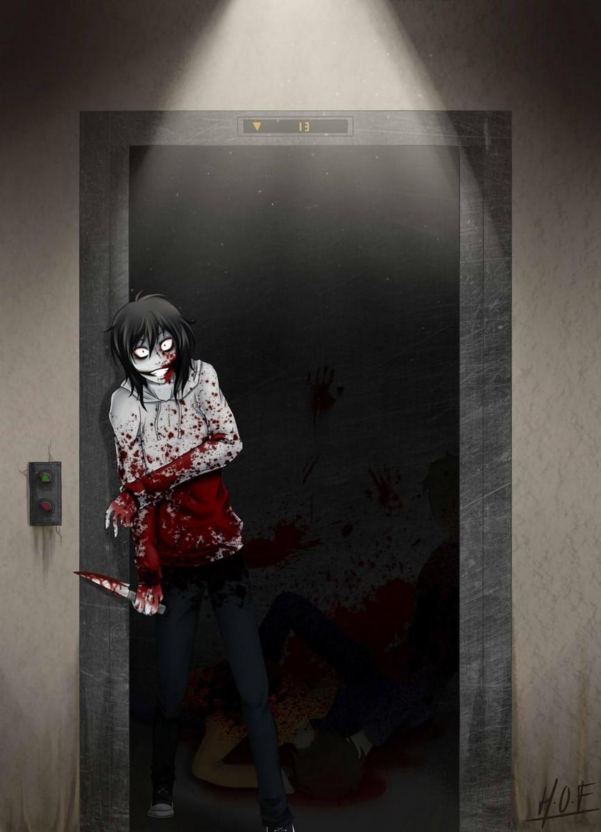 jeff the killer   elevator by house 0f f