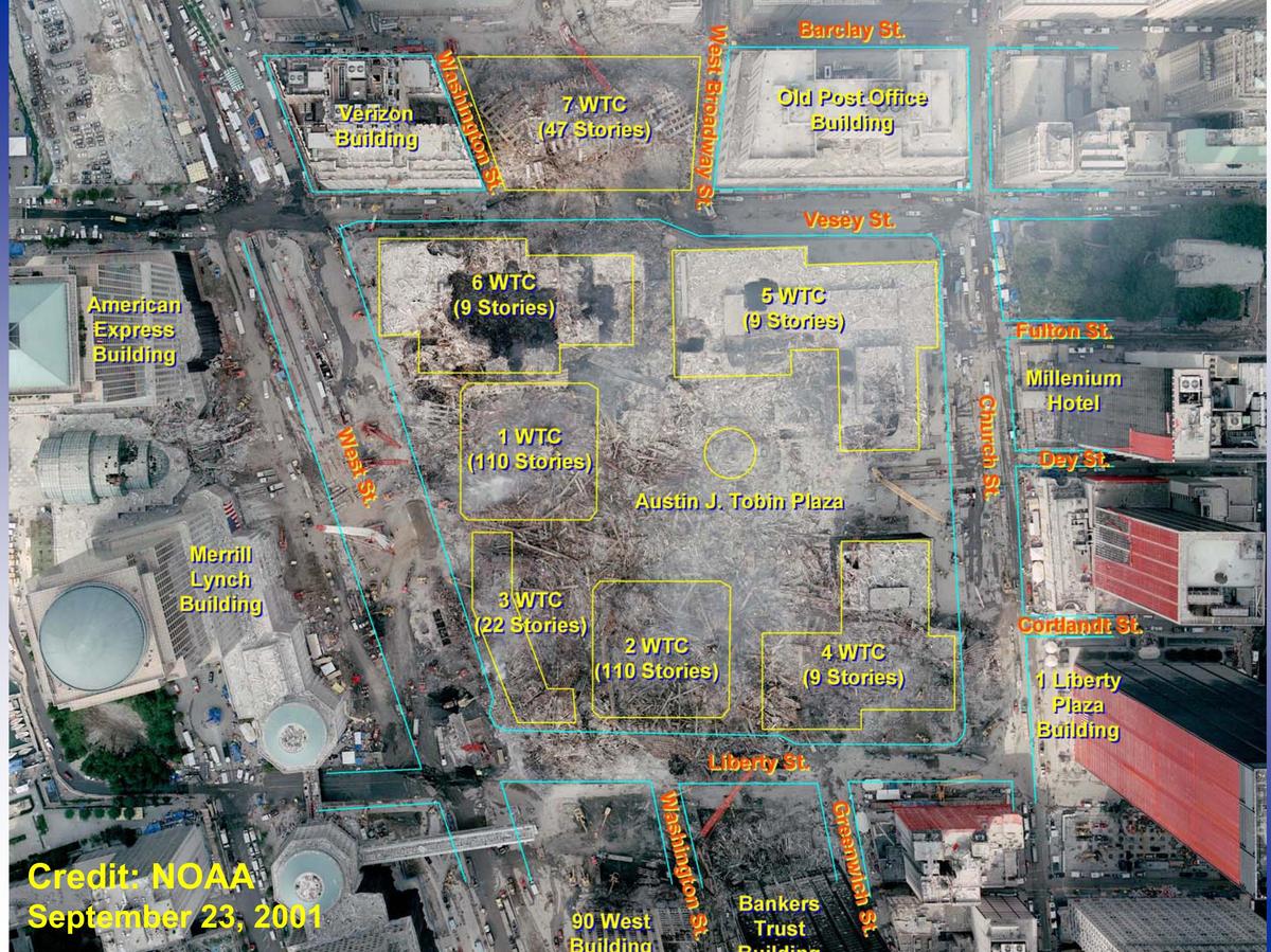 World Trade Center Site After 9-11 Attac