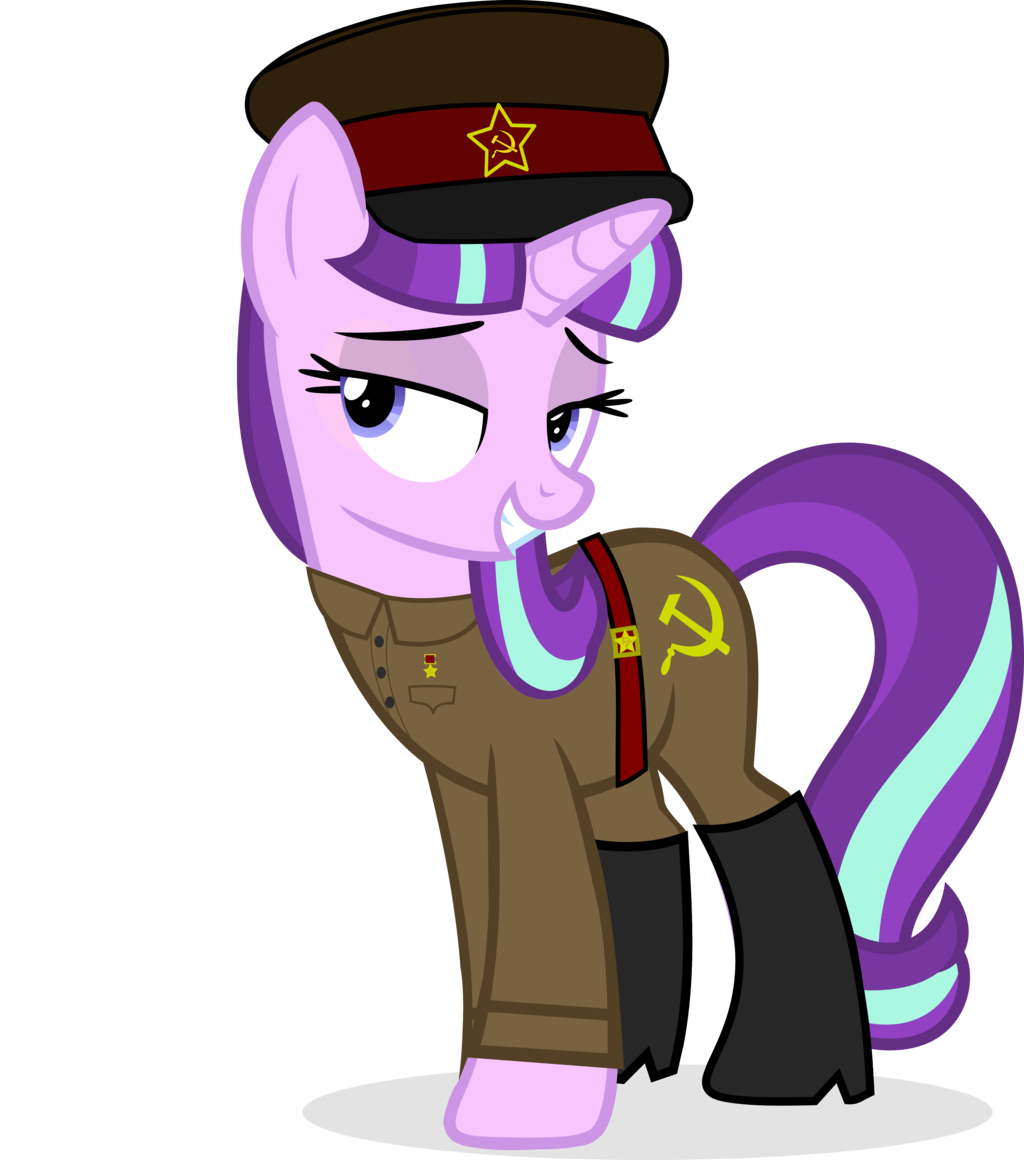 starlight glimmer in soviet uniform by n