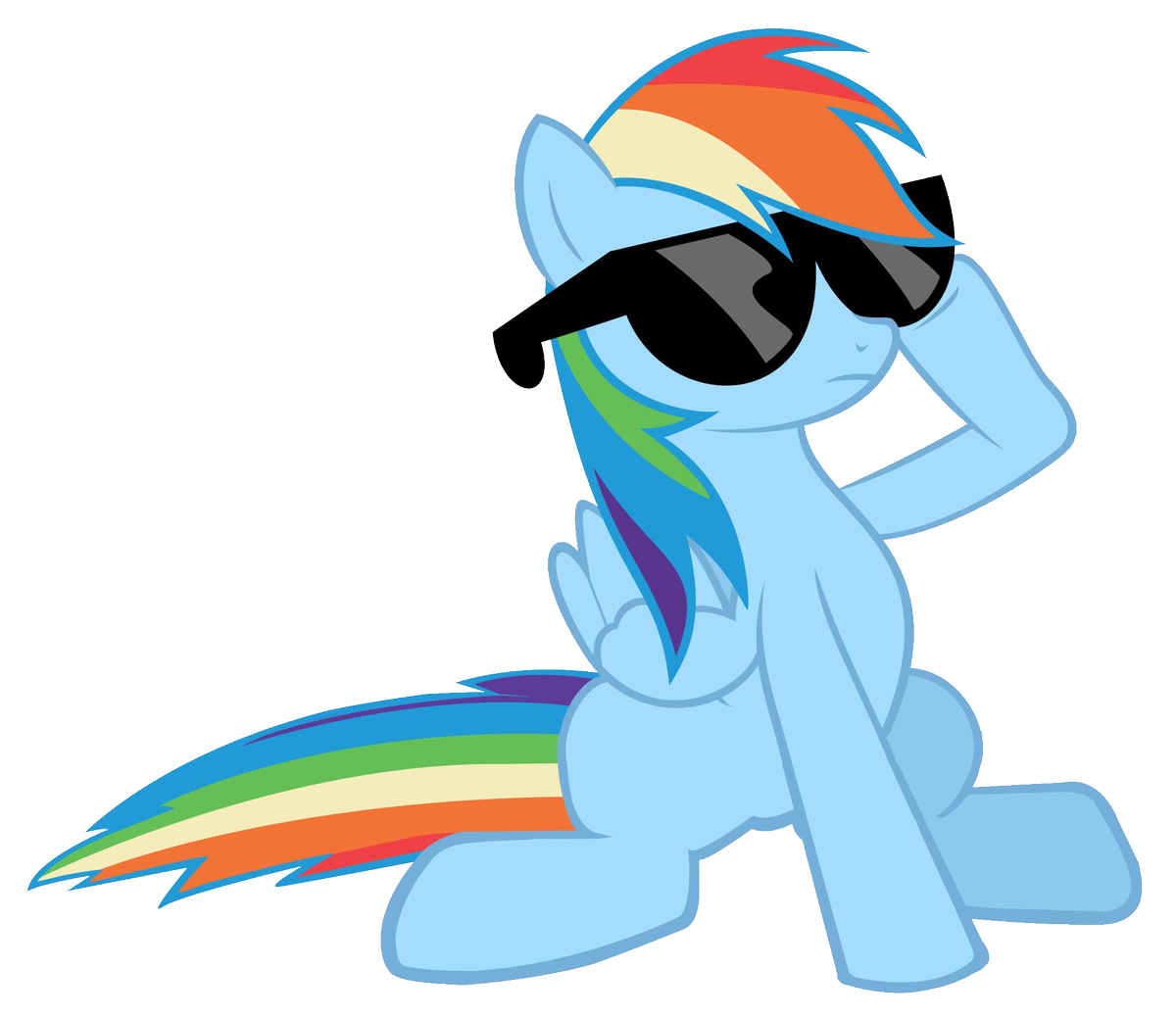 FANMADE Rainbow Dash in sunglasses