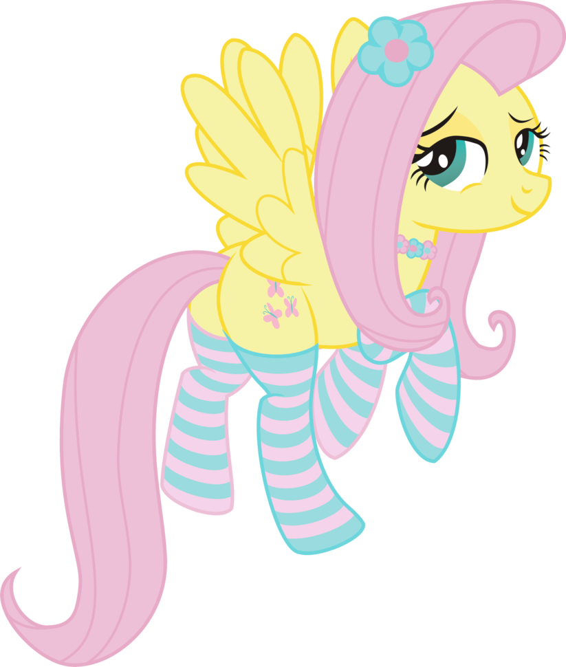 fluttershy fearless    png by leopurofri