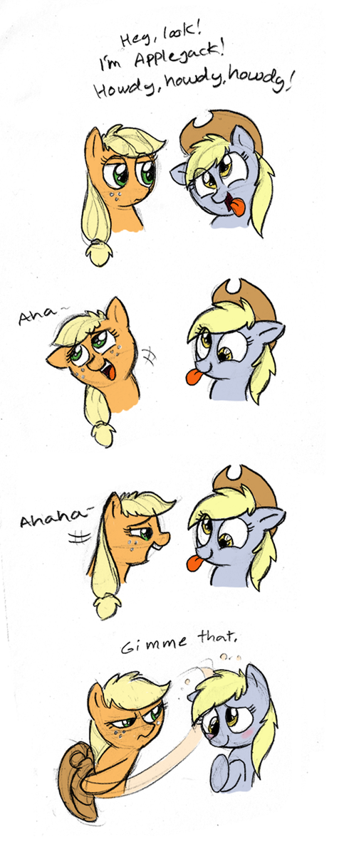 derpy  s impersonation by mickeymonster-