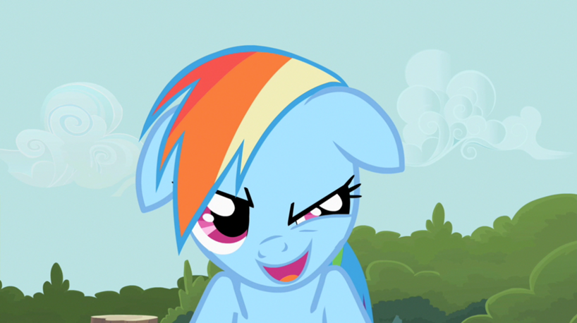 Rainbow Dash ist crazy drauf