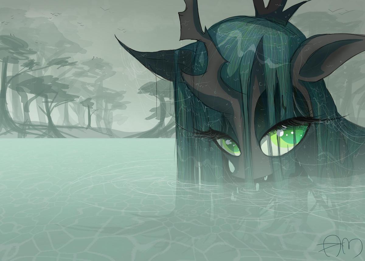 chrysalis in a swamp by yuji8sushi-d5ux9