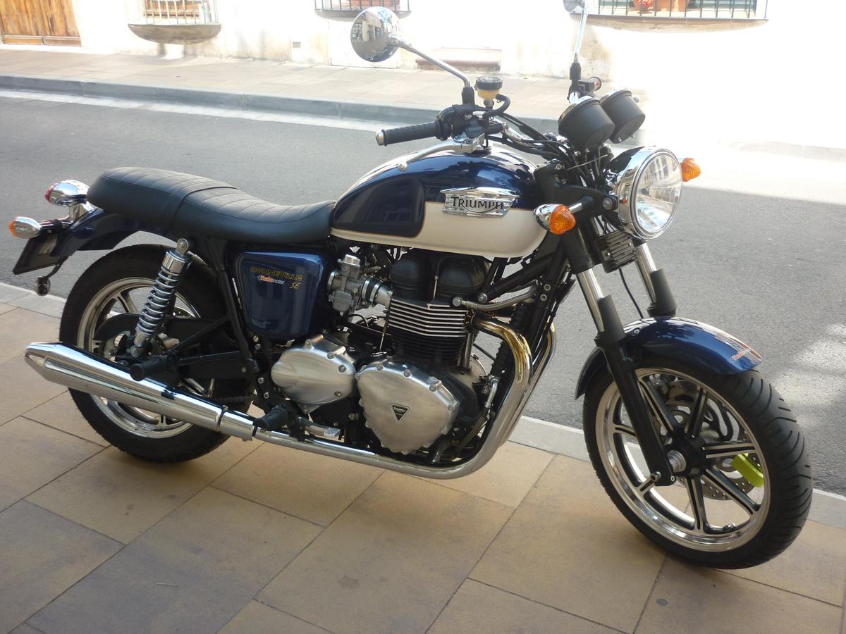 Triumph Bonneville on the street