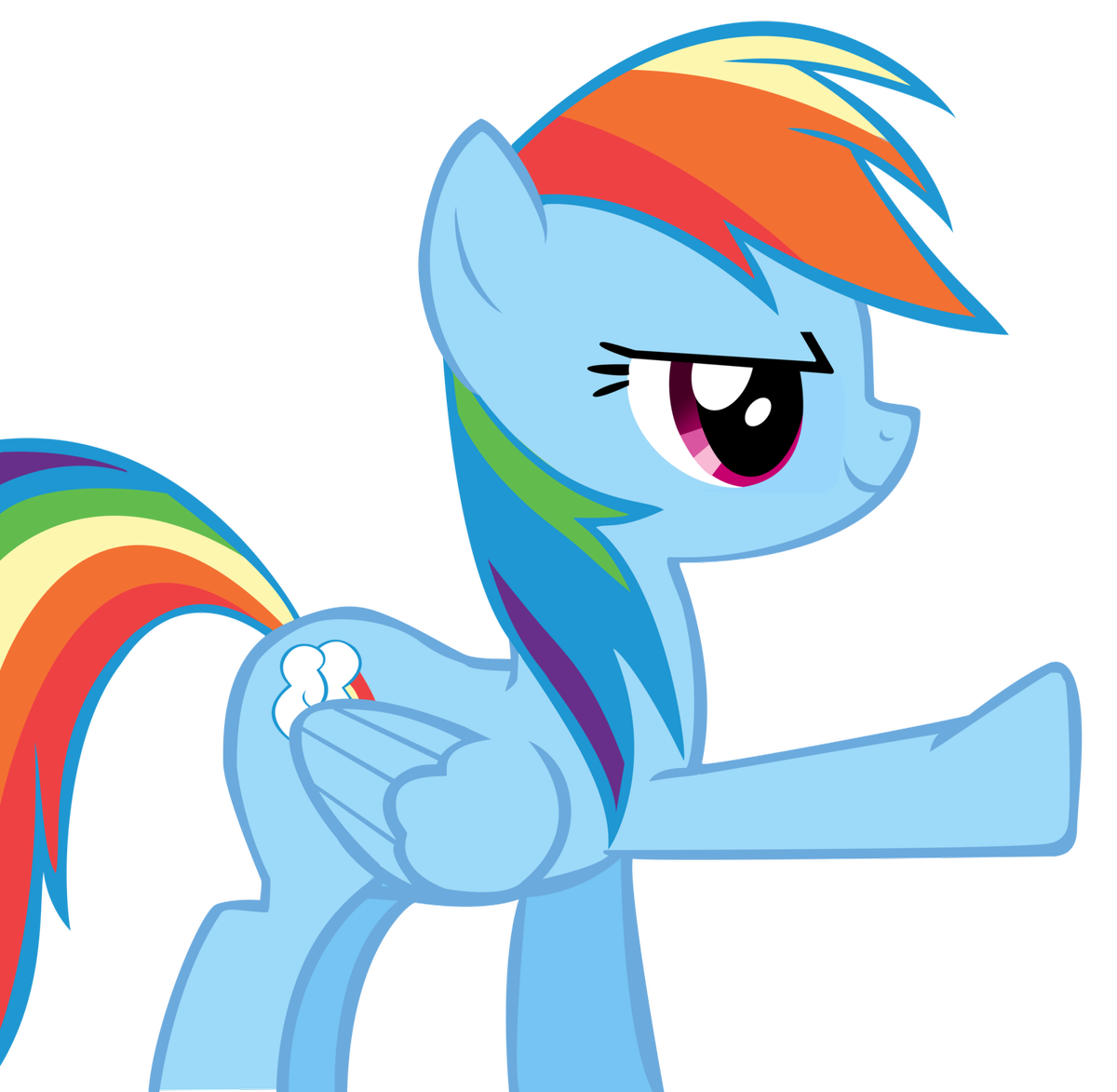 rainbow dash brohoof vector  by ialejand