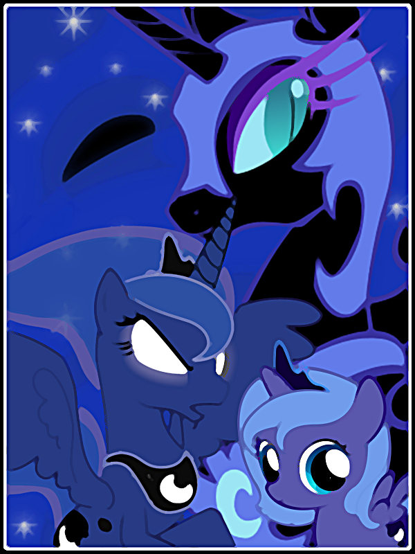 nightmare moon princess luna mixed pic b