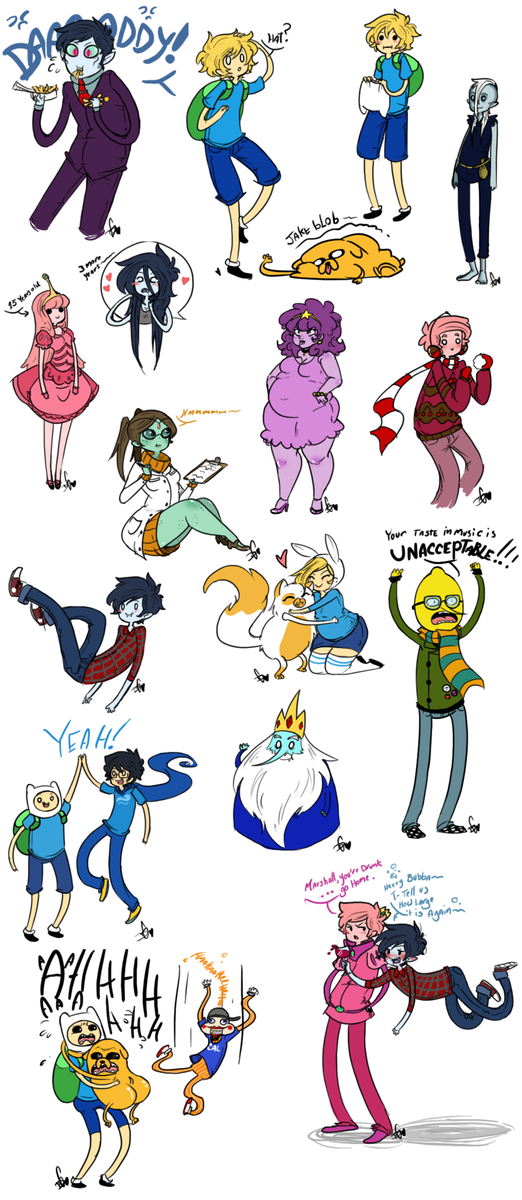 adventure time sketch dump 3 by squidbis