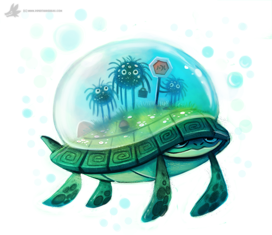 day 825 turtle cabbie by cryptid creatio