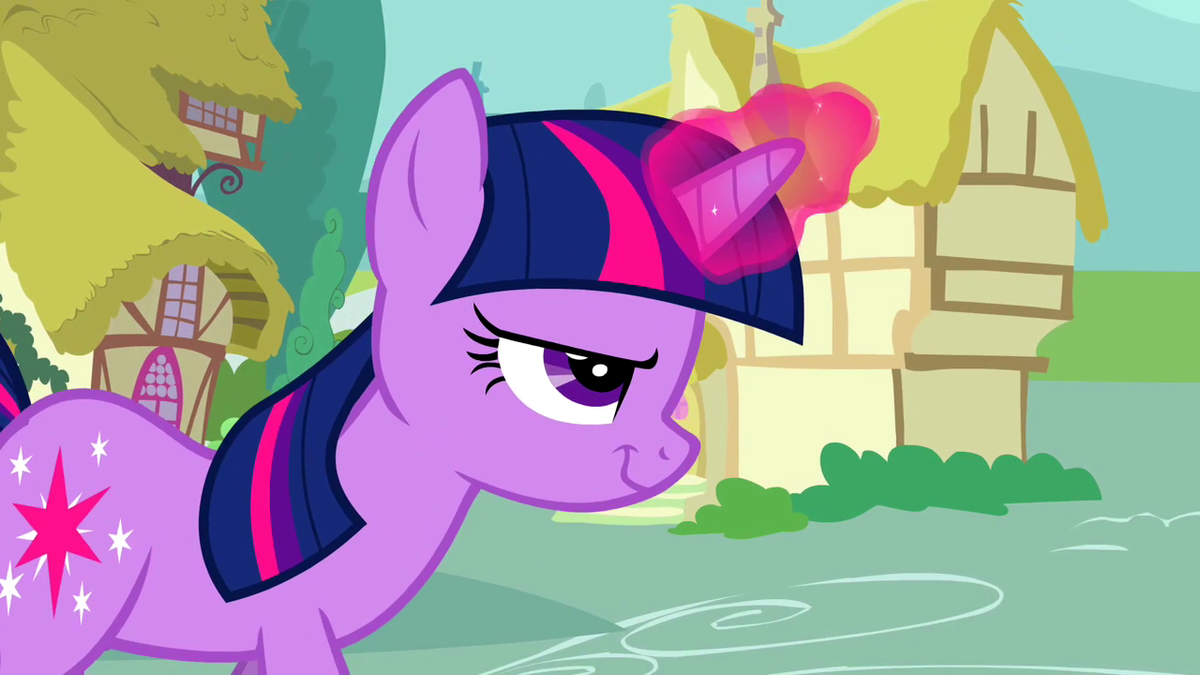 Twilight confidently using her magic S2E