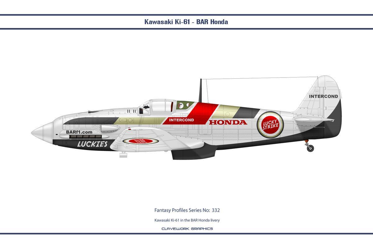 e48fed plane Kawasaki Ki61 BAR Honda