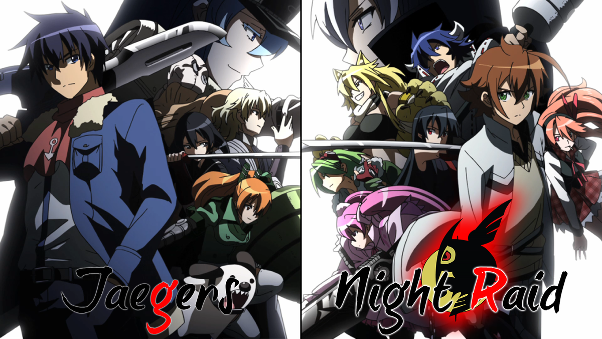 akame ga kill jaegers vs night raid w