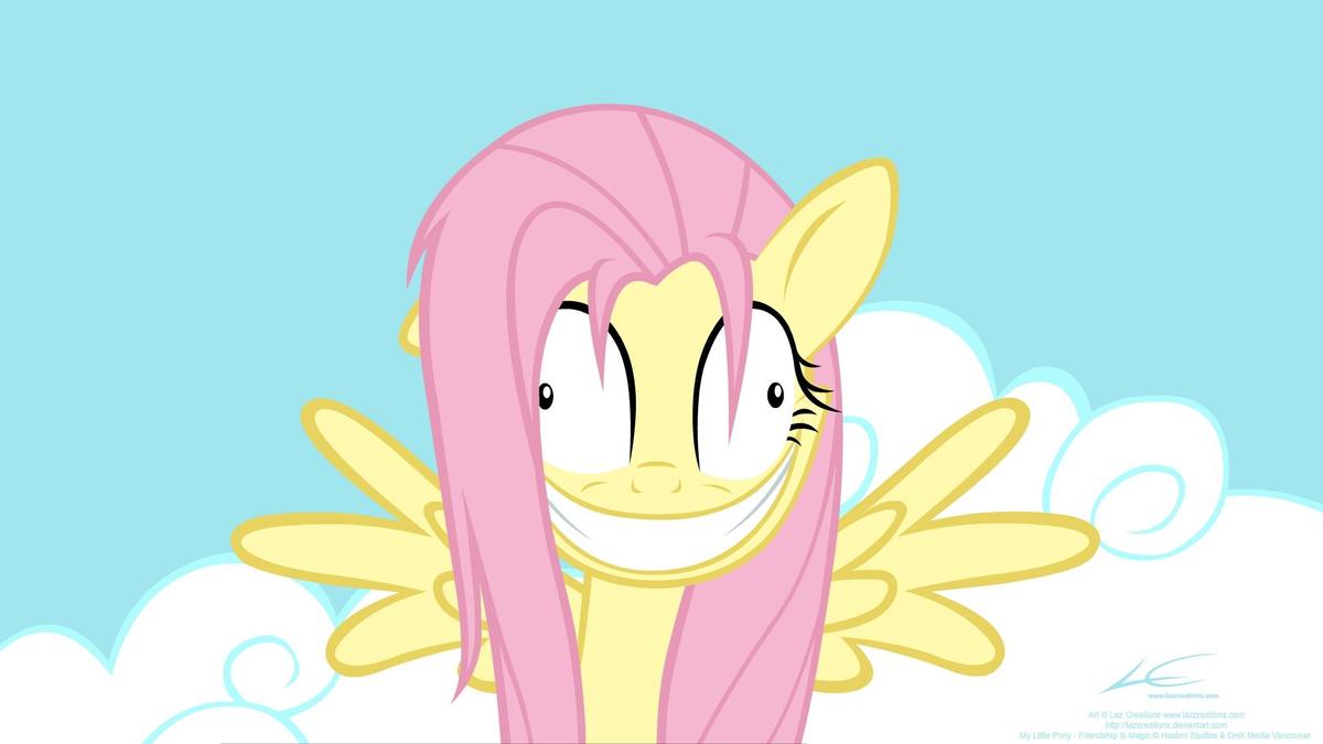 crazy fluttershy by lazcreations-d5xg9a1