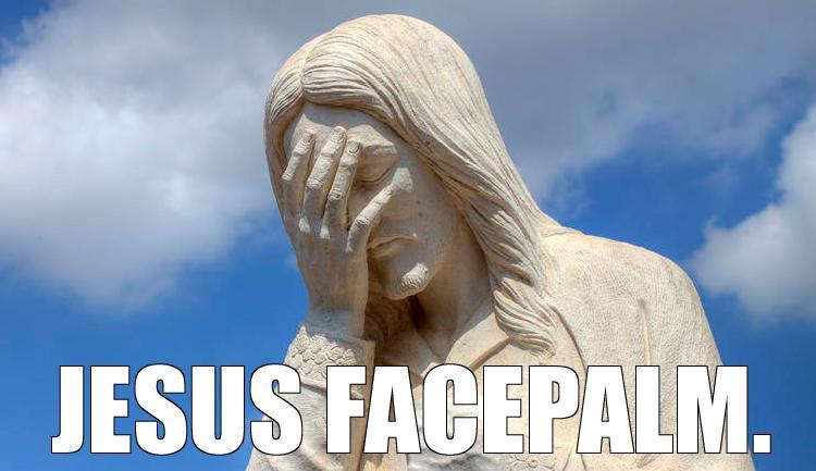 jesus facepalm