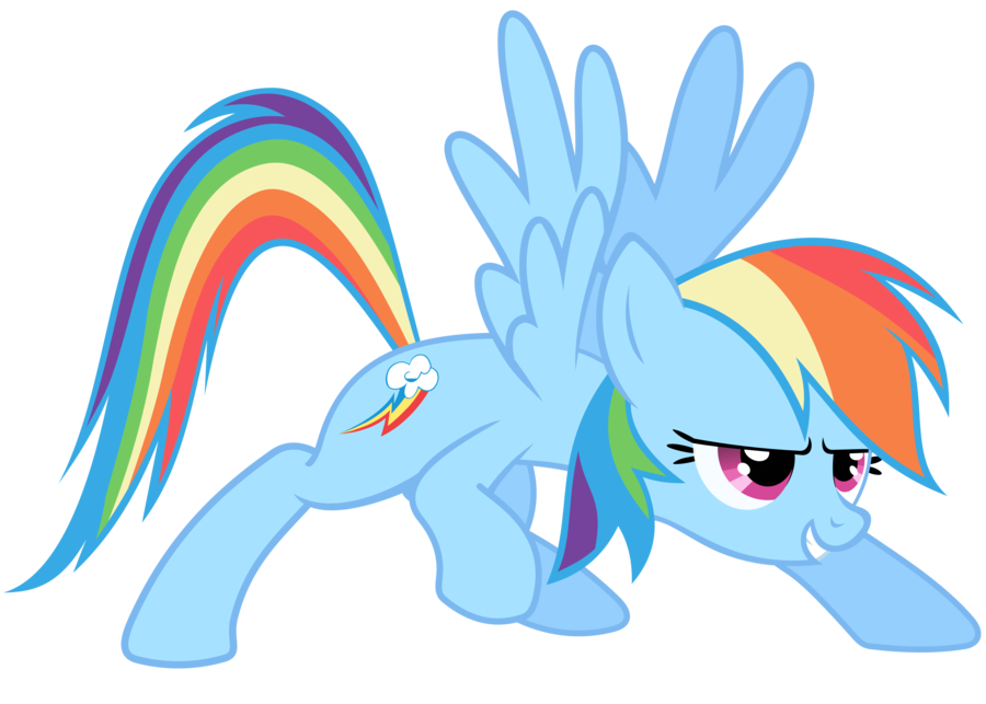 rainbow dash vector when you re read