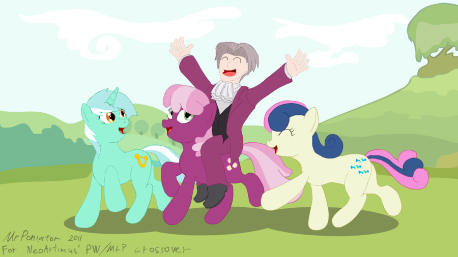 edgeworth  s happy pony time by mrponiat