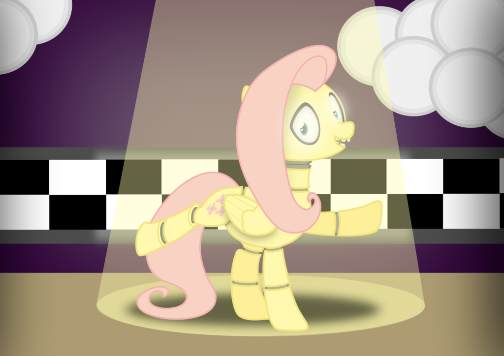 fluttershy  five nights at pinkie s  by 