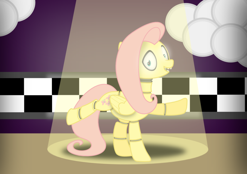 fluttershy five nights at pinkie s by