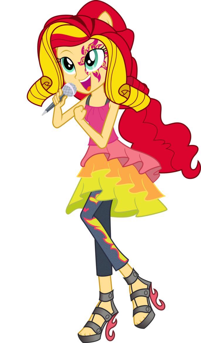 rainbow rocks  sunset shimmer by theshad
