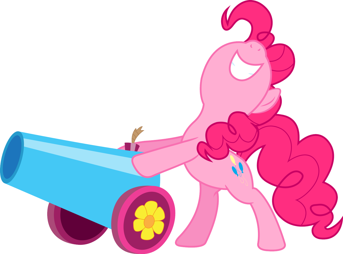 pinkie pie party cannon by silentmatten-