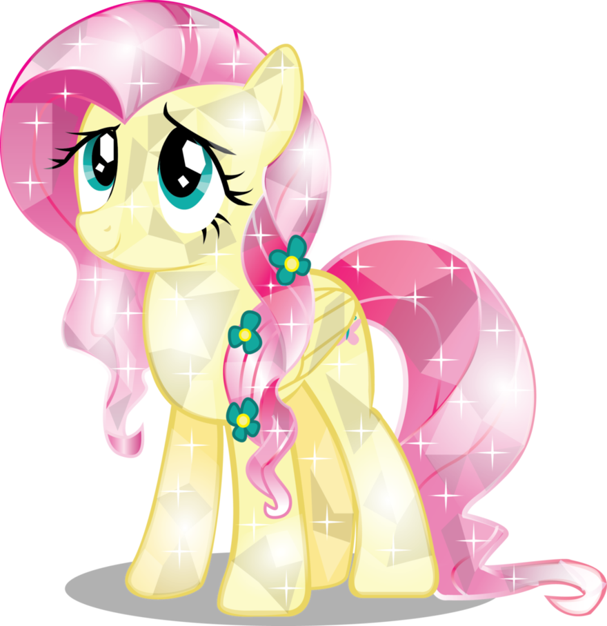 fluttershy crystal by infinitewarlock-d8