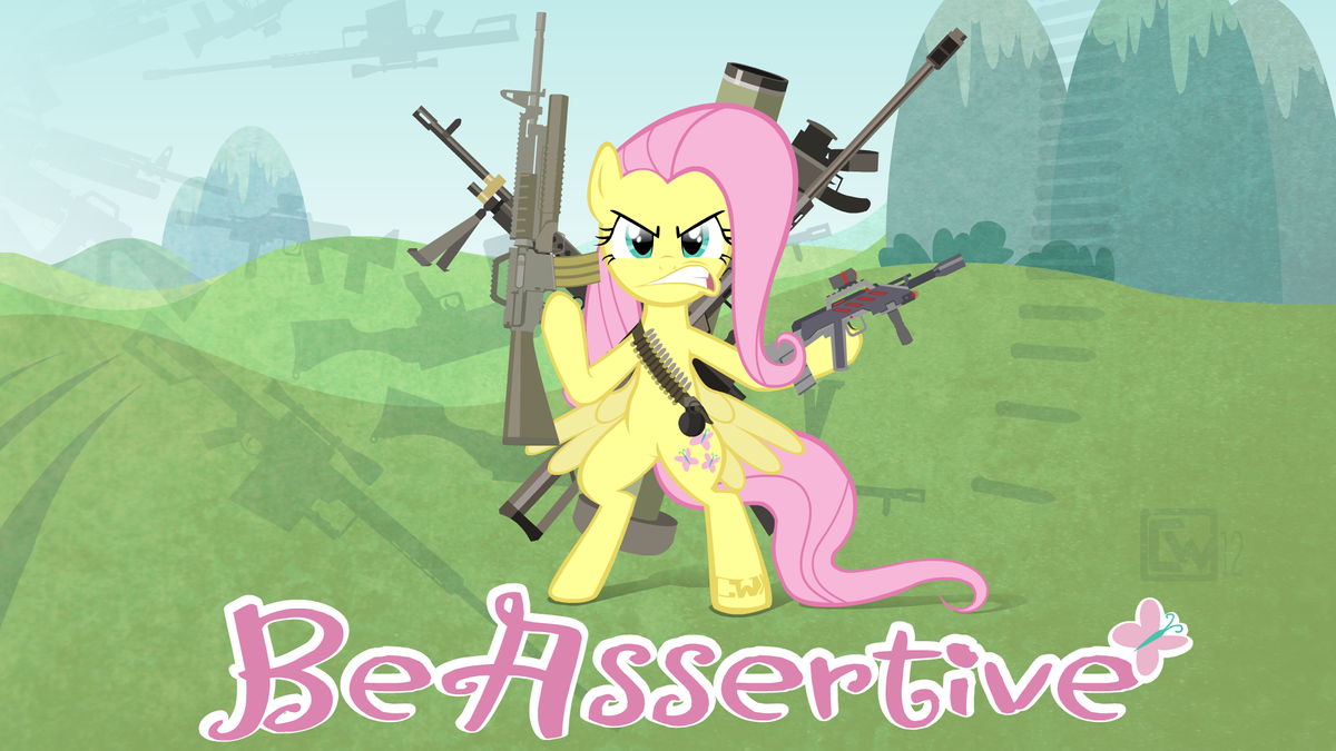 fluttershy sez be assertive by heart0fth