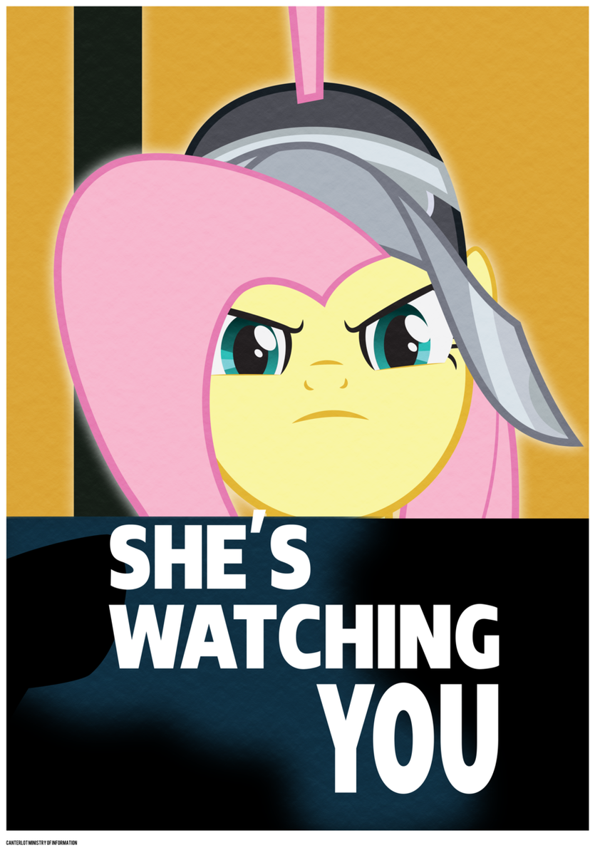 fluttershy is watching you by arcticjuni