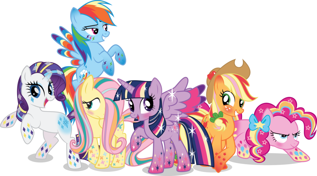 rainbow power ponies by benybing-d75aoar