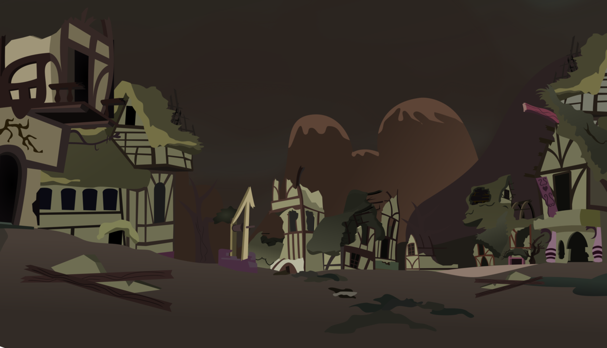 ponyville wasteland by vector brony-d7xf