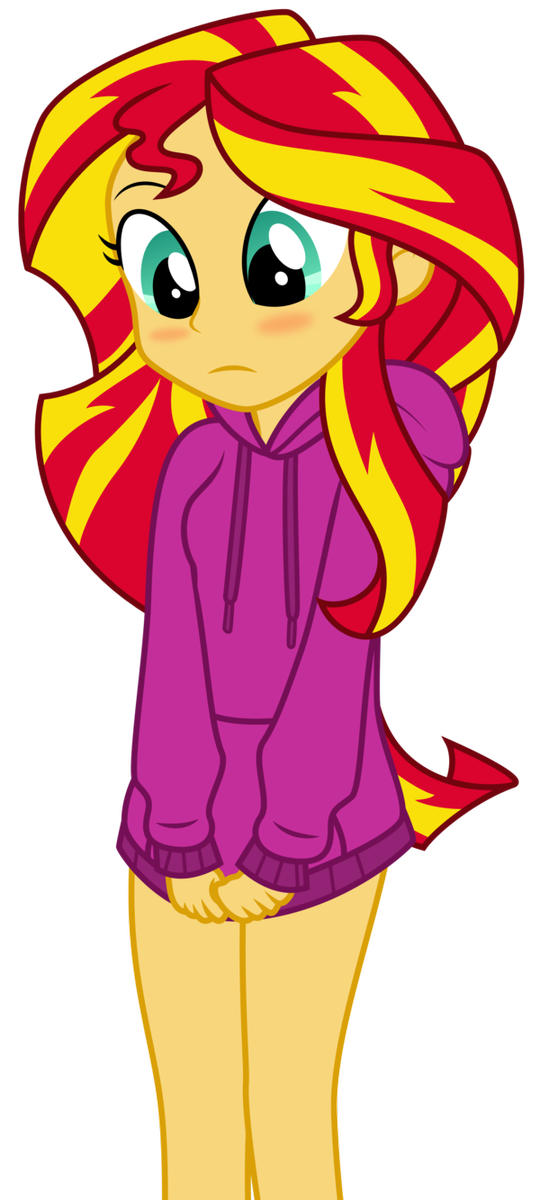 sunset shimmer puts on pants for nobody 