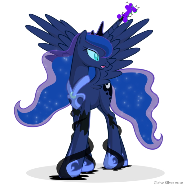 Princess Luna dark magic by artist-glaiv