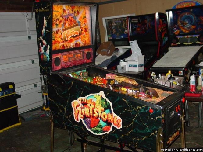 flintstones pinball machine just service