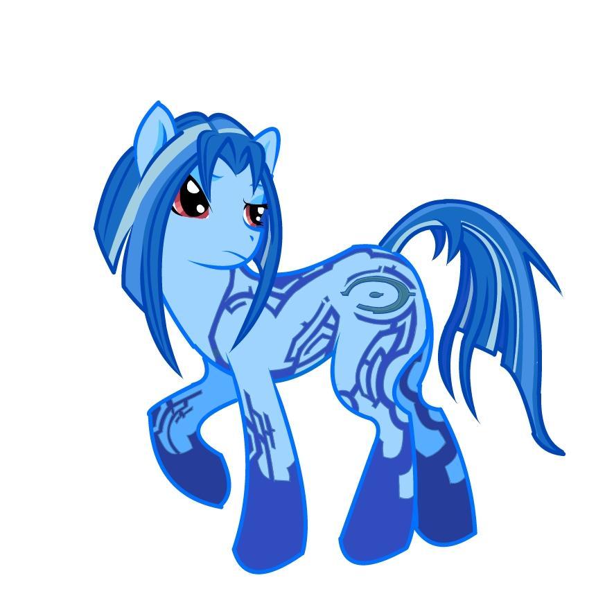 cortana pony complete by lone wolfkay-d5